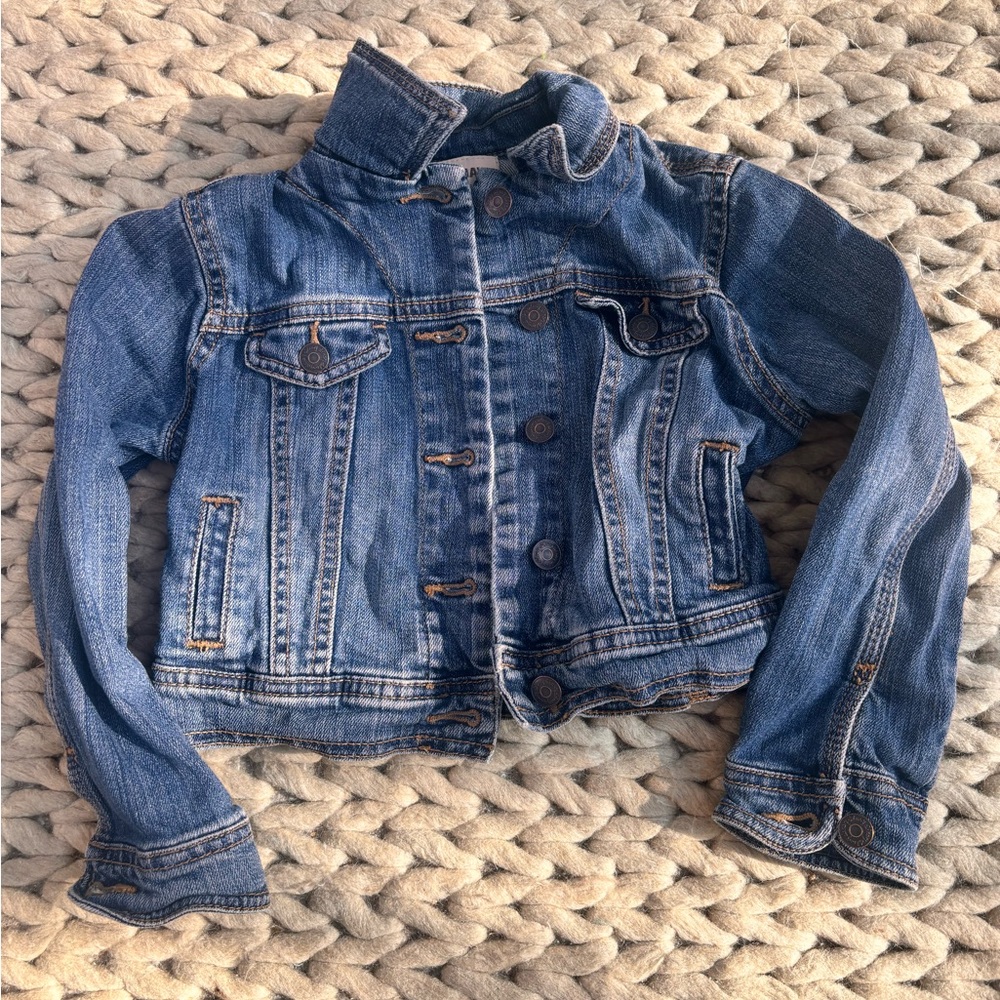 Cropped denim jacket kids